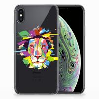 Apple iPhone Xs Max Telefoonhoesje met Naam Lion Color