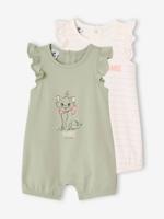 Set van 2 rompers Disney® Marie De Aristokatten blauwgroen