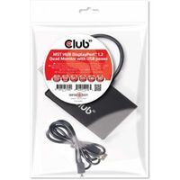 CLUB3D Multi Stream Transport (MST) Hub DisplayPort© 1.2 Quad Monitor USB Powered