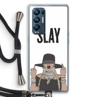 Slay All Day: Oppo Find X3 Neo Transparant Hoesje met koord