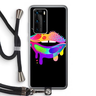Lip Palette: Huawei P40 Pro Transparant Hoesje met koord