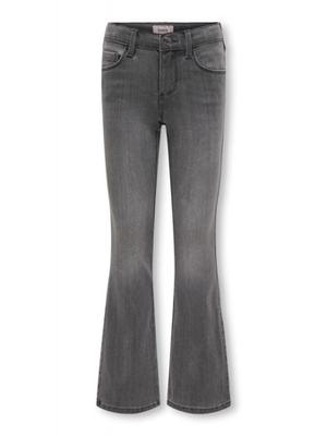 Kids ONLY winter jeansbroek meisjes - grijs - KogRoyal - flared fit