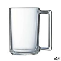 Kopp Luminarc À La Bonne Heure Transparant Ontbijt Glas (250 ml) (24 Stuks)