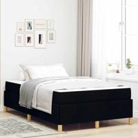 Boxspring bed Zwart en Wit en Zwart 120 x 190 cm Stof