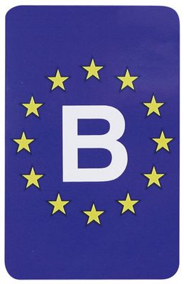 Carpoint Europasticker B 11 x 7 cm vinyl blauw Carpoint Europasticker B 11 x 7 cm vinyl blauw