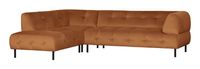 WOOOD Exclusive Hoekbank 'Lloyd' Links, Velvet, kleur Cinnamon
