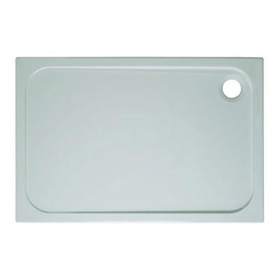 Crosswater Shower Tray douchebak 150x80x4.5cm exclusief afvoer 90mm met antikalkbehandeling stone resin wit SR0R81500