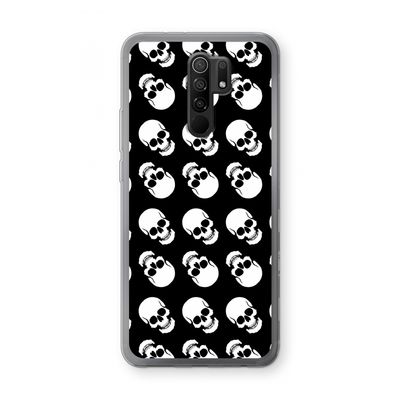Musketon Skulls: Xiaomi Redmi 9 Transparant Hoesje