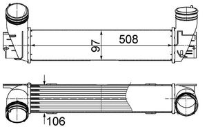 Intercooler, inlaatluchtkoeler CI489000S