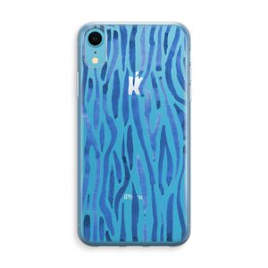 Blauwe nerven: iPhone XR Transparant Hoesje