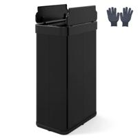 60L Sensor-geactiveerde Automatische Afvalbak Automatische Open Sluit-functie Metalen Afvalbak Met Dubbelgevouwen Deksel