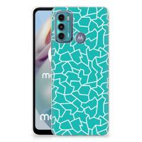 Motorola Moto G60 | Hoesje maken | Cracks Blue