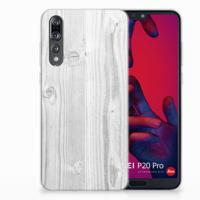 Huawei P20 Pro | Bumper Hoesje | White Wood
