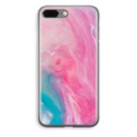 Roze explosie: iPhone 8 Plus Transparant Hoesje
