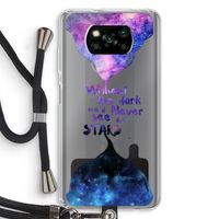 Stars quote: Xiaomi Poco X3 NFC Transparant Hoesje met koord