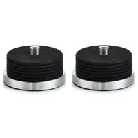 Zeller Glas/Glazen onderzetters - 12x - zwart - siliconen - Dia 10 cm - met houder