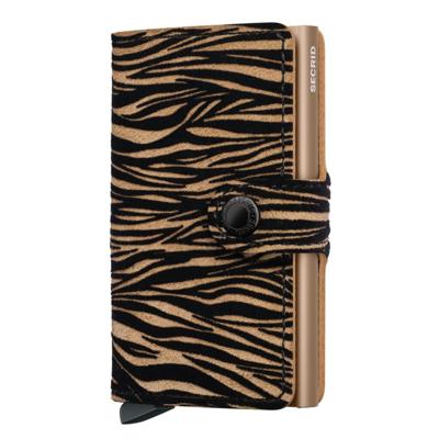 SECRID Miniwallet Zebra Beige - Pasjeshouder dames