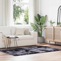 Hoogpolig vloerkleed NAVARRA 130x200 cm polyester donkergrijs