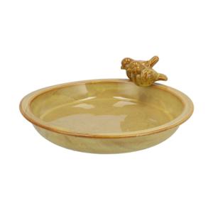 Daan kromhout Bird bowl - small - vogelbad - okergeel- schaal vogels