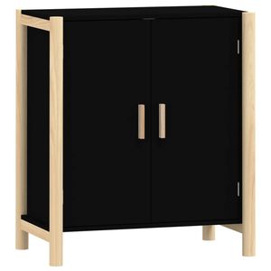 The Living Store Dressoir Classic Zwart - 62 x 38 x 70 cm - Ruime opbergruimte