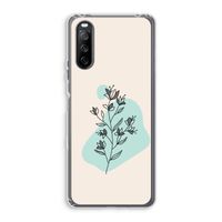Violets are blue: Sony Xperia 10 III Transparant Hoesje