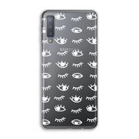 Eye pattern #3: Samsung Galaxy A7 (2018) Transparant Hoesje
