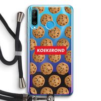 Koekerond: Huawei P30 Lite Transparant Hoesje met koord