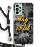 Stay wild: Samsung Galaxy A52s 5G Transparant Hoesje met koord