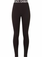 Dolce & Gabbana legging à taille logo - Noir