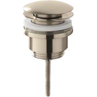 Wiesbaden Caral Luxe Clickwaste Afvoerplug Geborsteld Staal 5/4 Inch