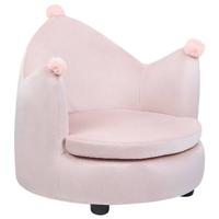 Beliani - VEGA - Kinderstoel - Roze - Fluweel