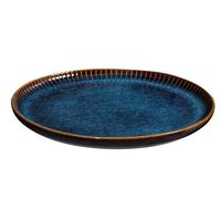 Ontbijtbord Camille – Blauw – Stoneware – Ø22 cm - Leen Bakker