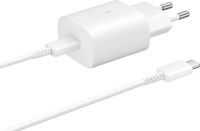 Bulkverpakking - voor Samsung Samsung 25W Power Delivery oplader + kabel - USB-C snellader - Wit