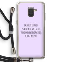 Tequila: Samsung Galaxy A8 (2018) Transparant Hoesje met koord