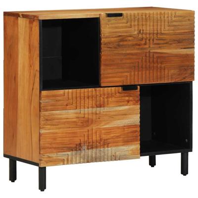 Dressoir met plank Bruin 80 x 33 x 75 cm Massief acaciahout