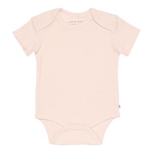 Little Dutch romper korte mouw Rib Pink Maat