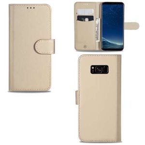 Samsung Galaxy S8 Telefoonhoesje Goud met Pasjeshouder