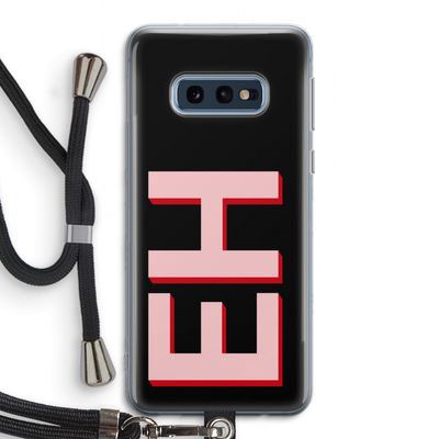 Monogram: Samsung Galaxy S10e Transparant Hoesje met koord