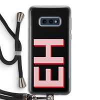 Monogram: Samsung Galaxy S10e Transparant Hoesje met koord