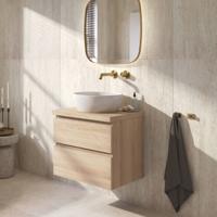 Ben Tendenza badmeubel incl. keramische waskom 60x46x78cm urban oak