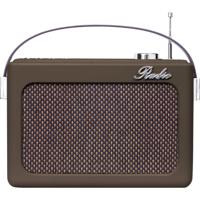 Silva Schneider Mono 1968 BT Radio FM AUX, Bluetooth, USB, SD Oplaadbaar, Wekfunctie Bruin