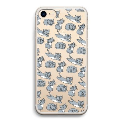 Poezen: iPhone 7 Transparant Hoesje
