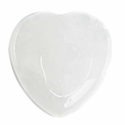 Edelstenen Hart Bergkristal Palmsteen - 50 mm
