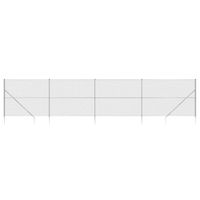 vidaXL Gaashek met grondankers 2,2x10 m zilverkleurig - thumbnail