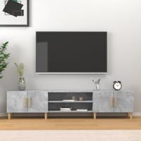 Tv-meubel 180x31,5x40 cm bewerkt hout betongrijs - thumbnail