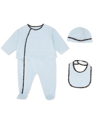 Fendi Kids trousseau de naissance FF - Bleu