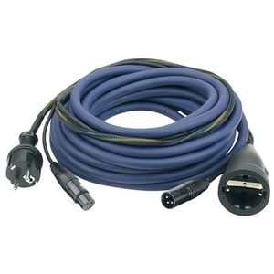 DAP Audio Power/Signaal kabel Schuko male - Schuko female & XLR female - XLR male, 10 meter