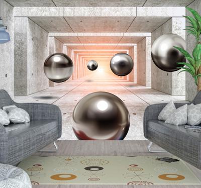 Fotobehang 3d Futuristische Tunnel