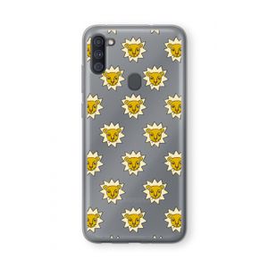 Leeuwenkoppen: Samsung Galaxy A11 Transparant Hoesje
