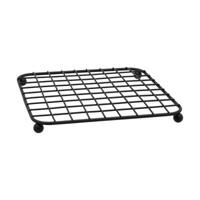 Placemat Quid Ebano Zwart Metaal 18,5 x 18,5 x 1,5 cm